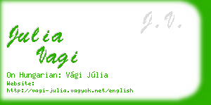 julia vagi business card